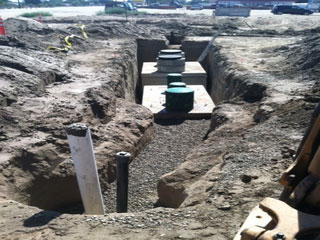 Construction site With Septic Tanks